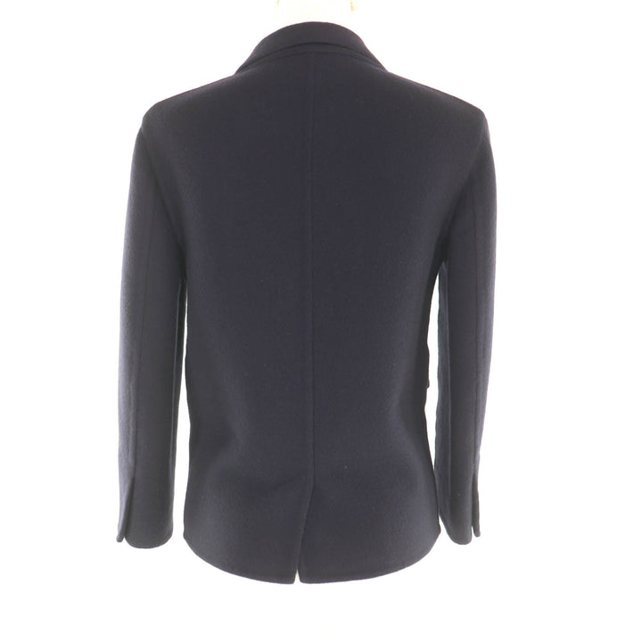 Excellent CELINE Jacket Single placket Navy cashmere Women 36 2 5L19/4146