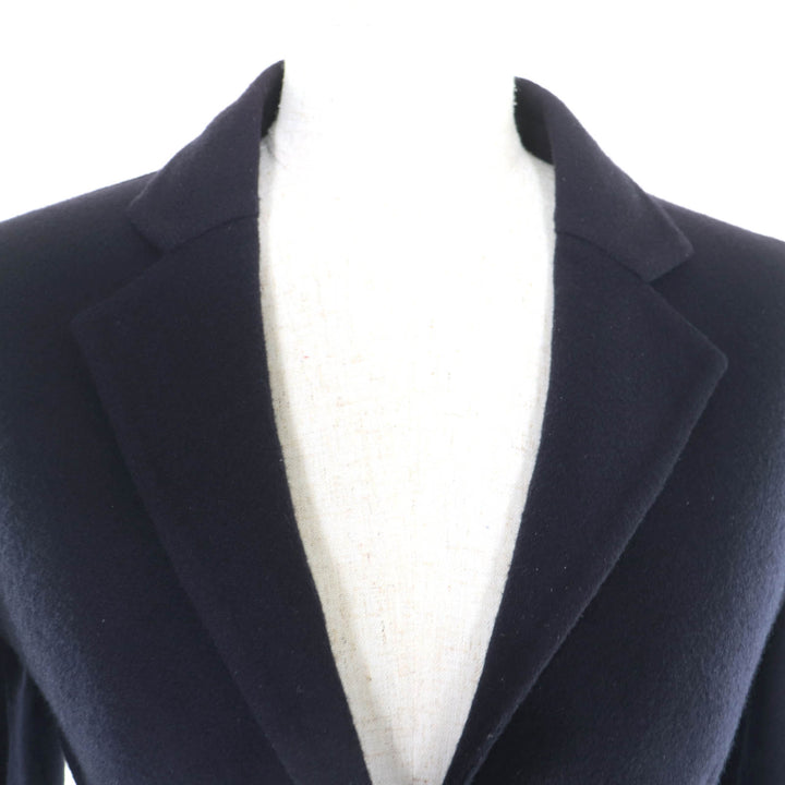 Excellent CELINE Jacket Single placket Navy cashmere Women 36 2 5L19/4146