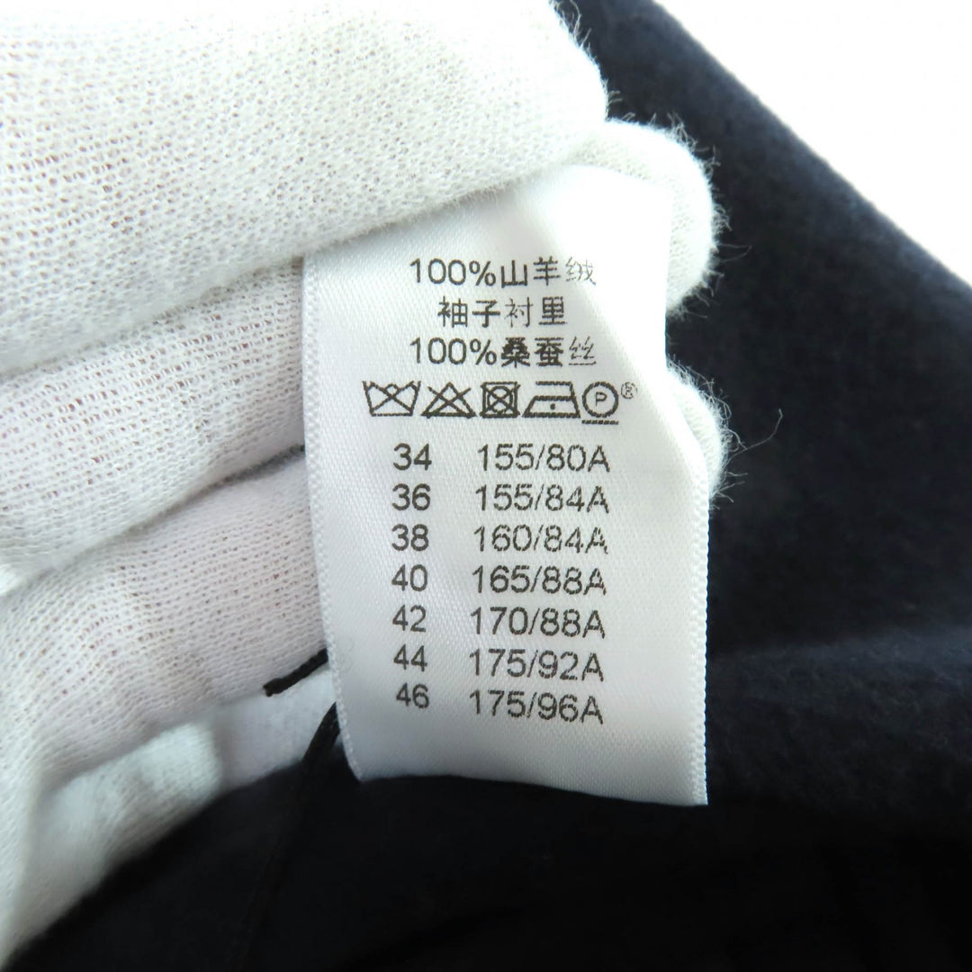 Excellent CELINE Jacket Single placket Navy cashmere Women 36 2 5L19/4146