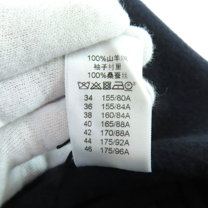 Excellent CELINE Jacket Single placket Navy cashmere Women 36 2 5L19/4146