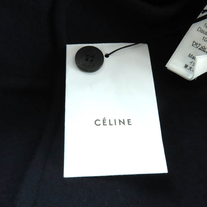 Excellent CELINE Jacket Single placket Navy cashmere Women 36 2 5L19/4146