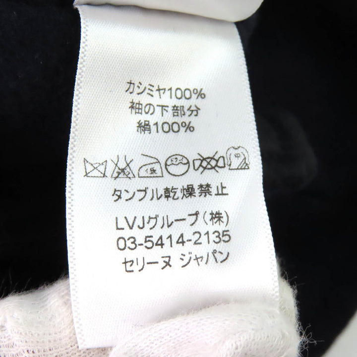 Excellent CELINE Jacket Single placket Navy cashmere Women 36 2 5L19/4146