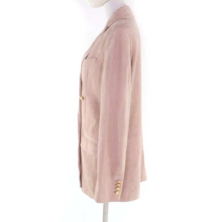 Excellent TAGLIATORE tailored jacket JOSIE pink Lamb leather Women 42