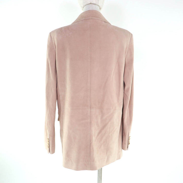 Excellent TAGLIATORE tailored jacket JOSIE pink Lamb leather Women 42