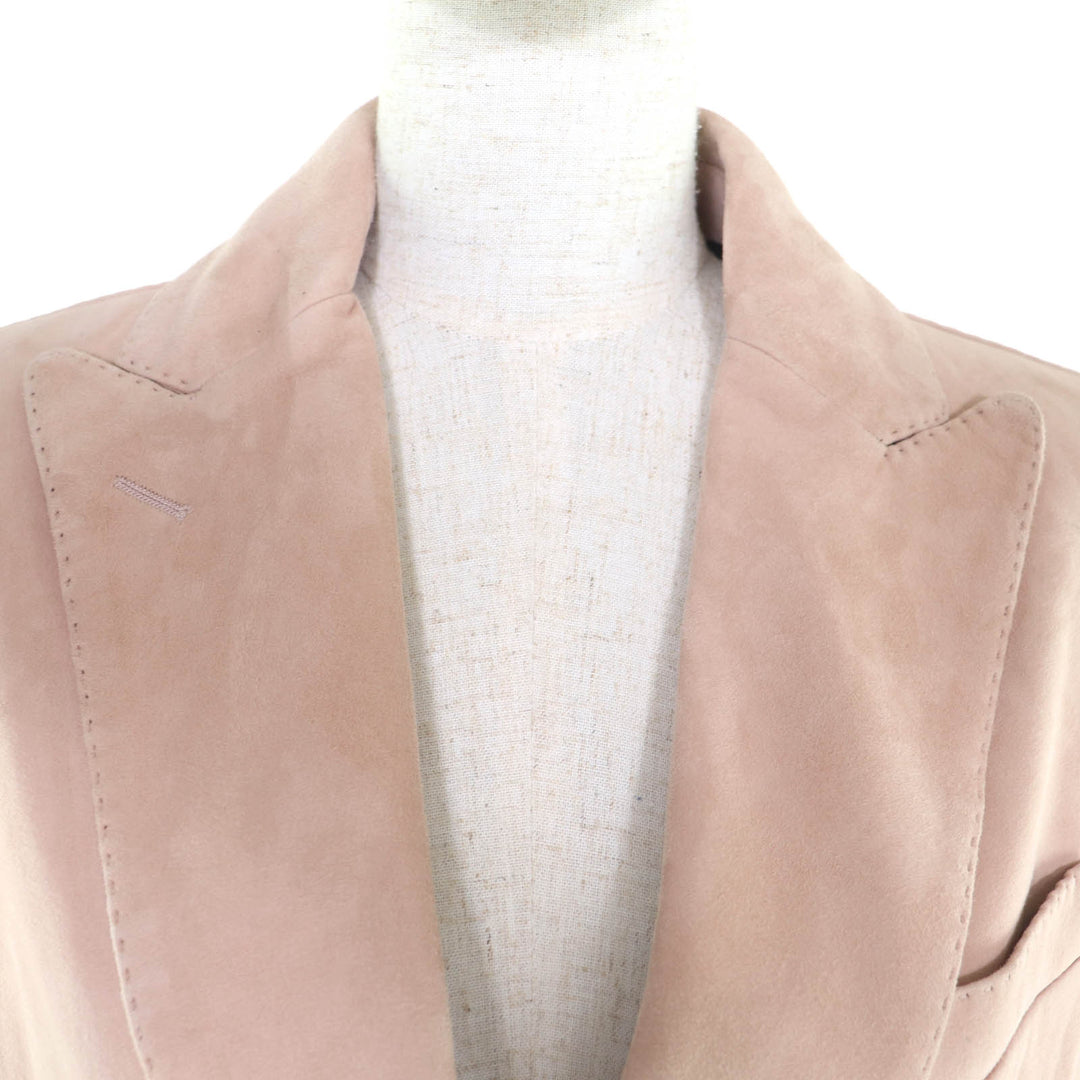 Excellent TAGLIATORE tailored jacket JOSIE pink Lamb leather Women 42