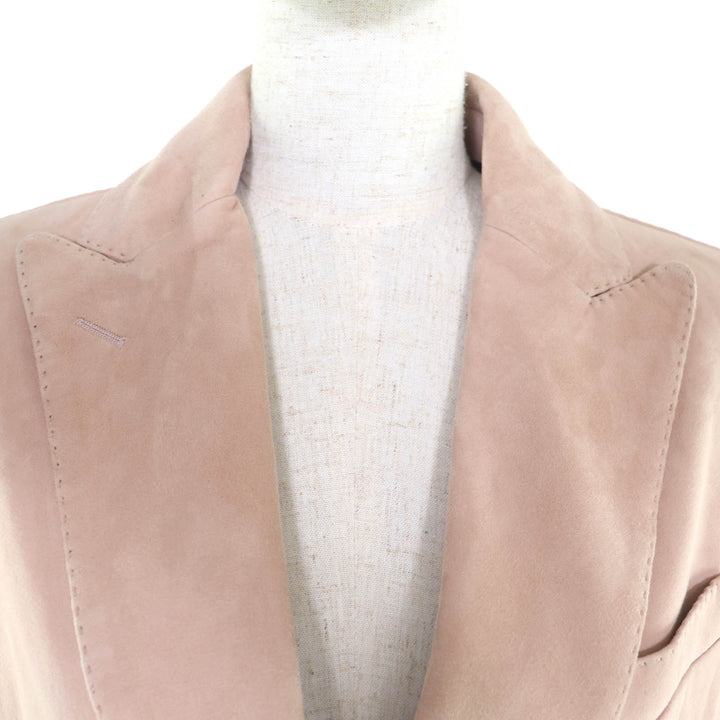 Excellent TAGLIATORE tailored jacket JOSIE pink Lamb leather Women 42