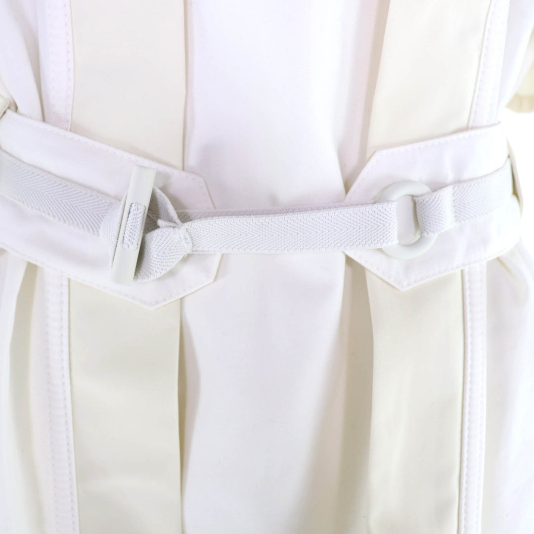Pristine HERMES coat Ivory cotton Women 36 3E0170DP