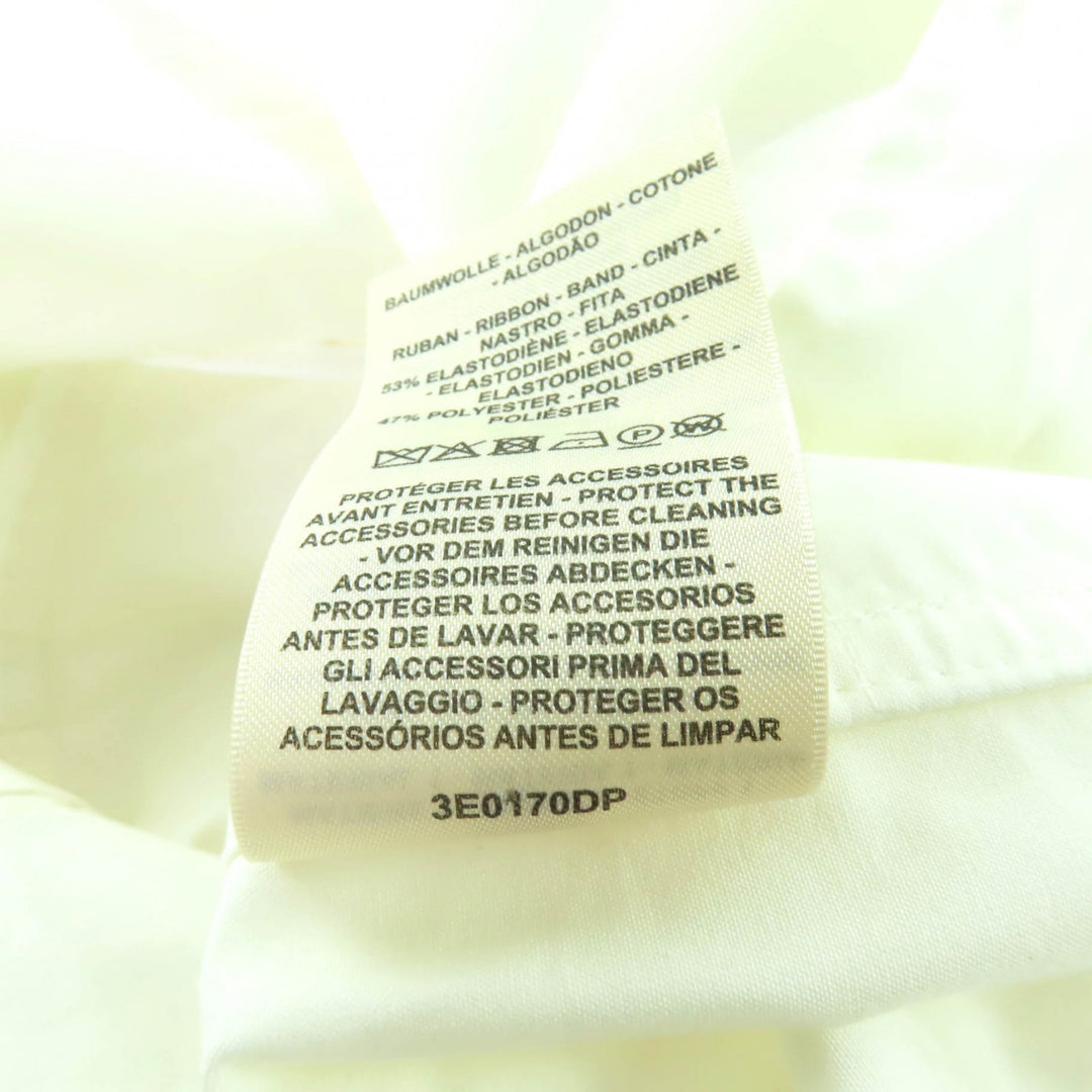 Pristine HERMES coat Ivory cotton Women 36 3E0170DP