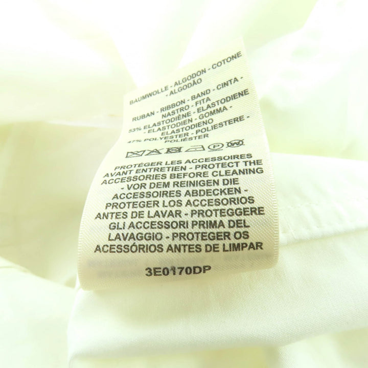 Pristine HERMES coat Ivory cotton Women 36 3E0170DP