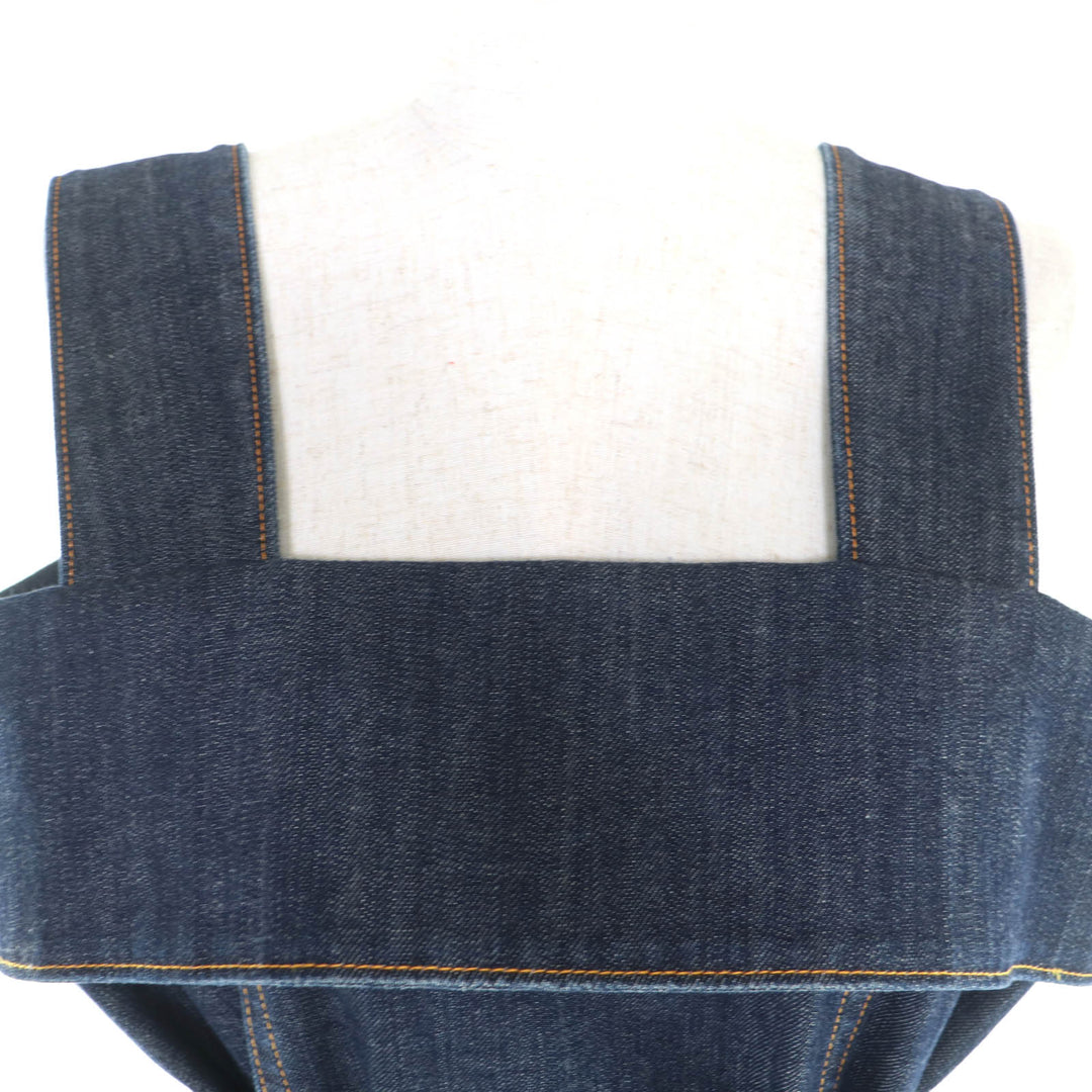Excellent LOUIS VUITTON one piece Indigo cotton Women 34