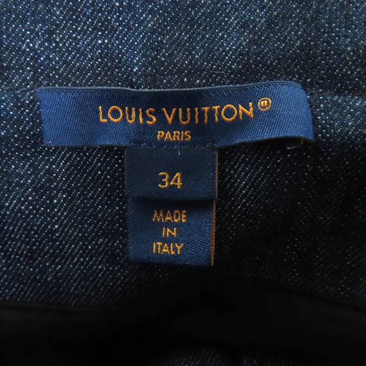 Excellent LOUIS VUITTON one piece Indigo cotton Women 34