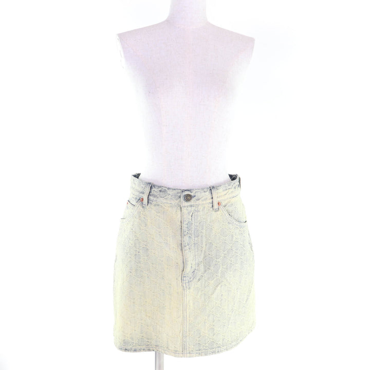 Excellent GUCCI skirt Indigo cotton Women 42 678789
