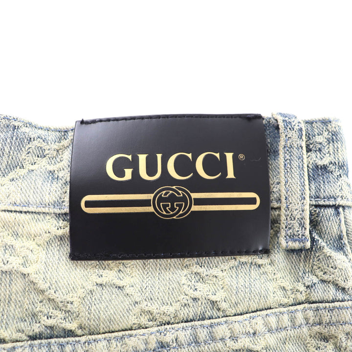 Excellent GUCCI skirt Indigo cotton Women 42 678789