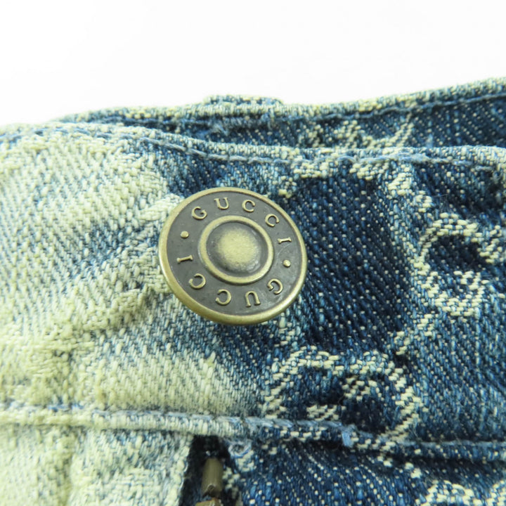 Excellent GUCCI skirt Indigo cotton Women 42 678789