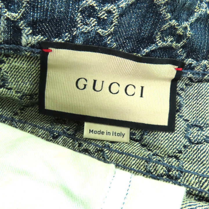 Excellent GUCCI skirt Indigo cotton Women 42 678789