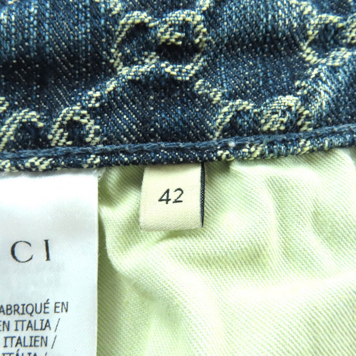 Excellent GUCCI skirt Indigo cotton Women 42 678789