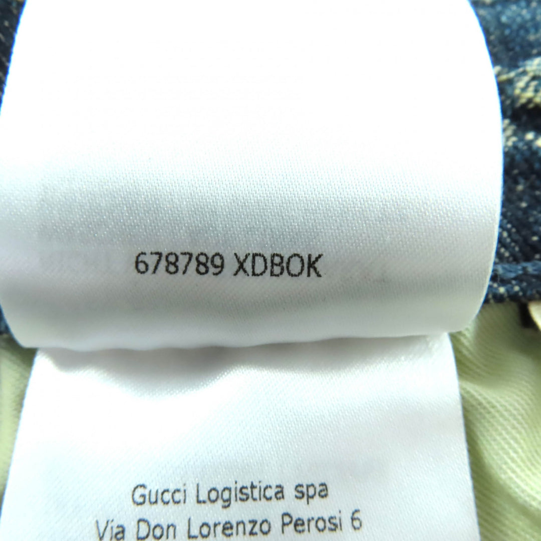 Excellent GUCCI skirt Indigo cotton Women 42 678789