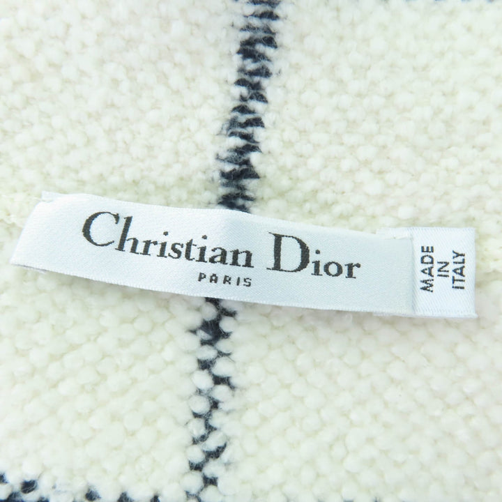 Excellent Christian Dior Jacket Check Pattern Short Sleeve Tweed 38 224V13AM706