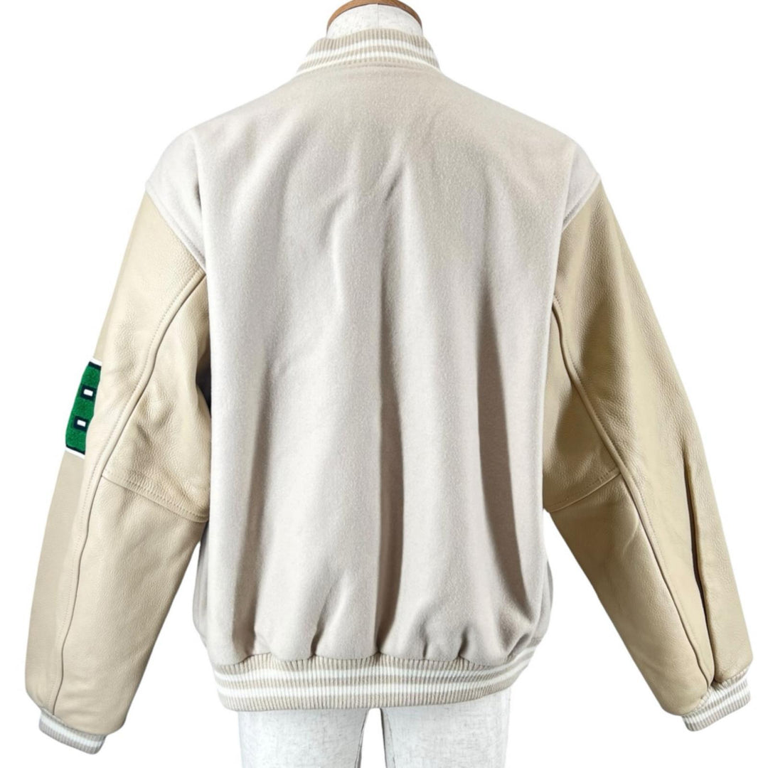 Pristine JieDa SKOOKUM Stajan With patch beige wool mens 1 jie-22W-JK04