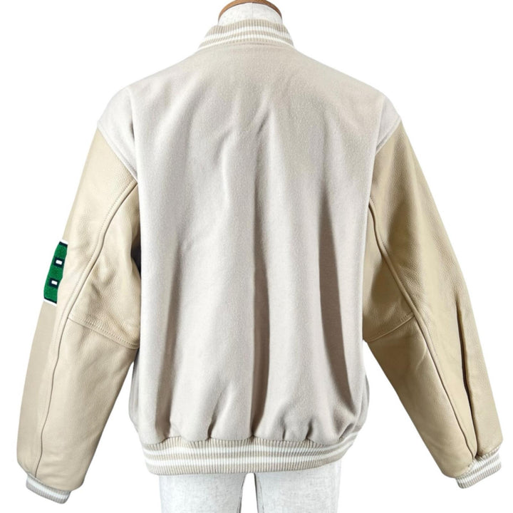 Pristine JieDa SKOOKUM Stajan With patch beige wool mens 1 jie-22W-JK04