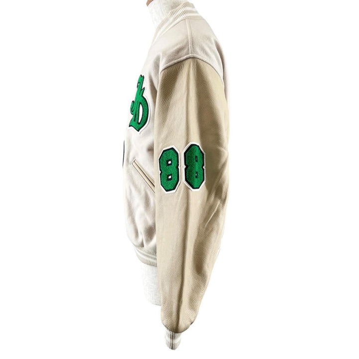 Pristine JieDa SKOOKUM Stajan With patch beige wool mens 1 jie-22W-JK04