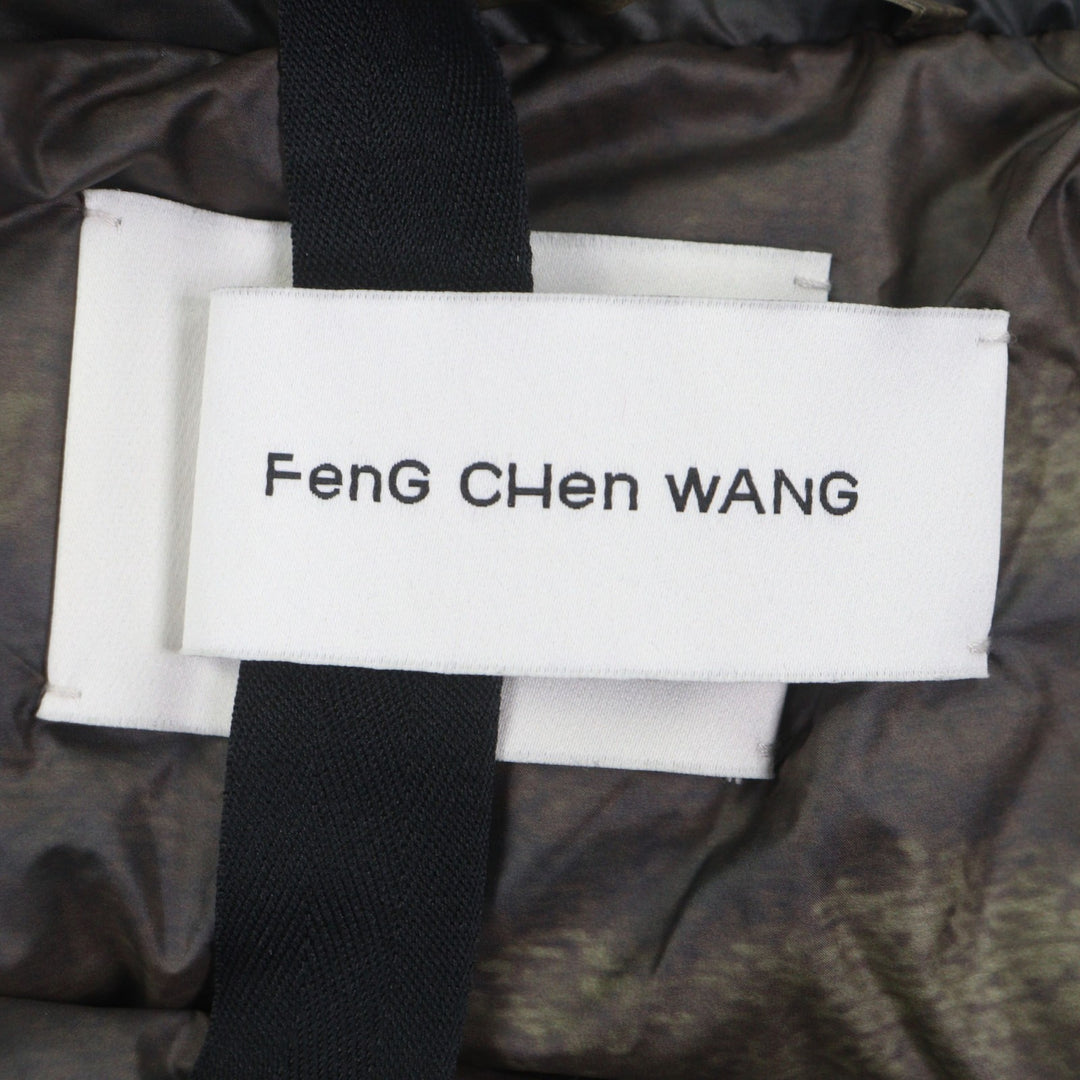 Pristine FENG CHEN WANG Down jacket FCW BROWN PRINTED DOWN JACKET S FUF18JK16