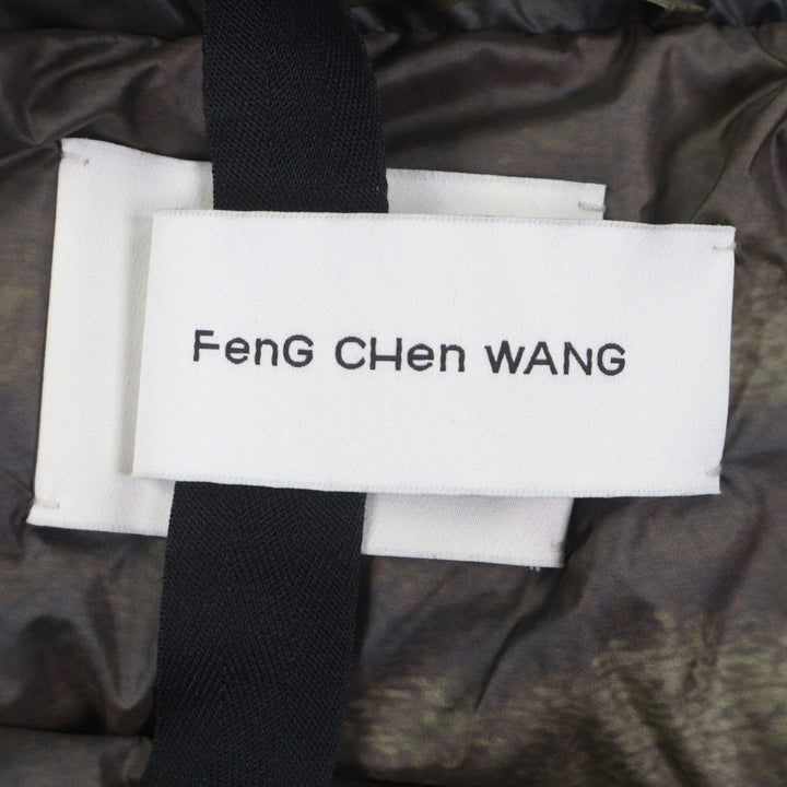Pristine FENG CHEN WANG Down jacket FCW BROWN PRINTED DOWN JACKET S FUF18JK16