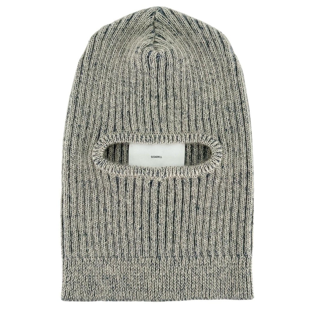 Excellent SUGARHILL Knit cap PLATING KNIT BALACLAVA Ivory mohair mens 0 23AWKN09