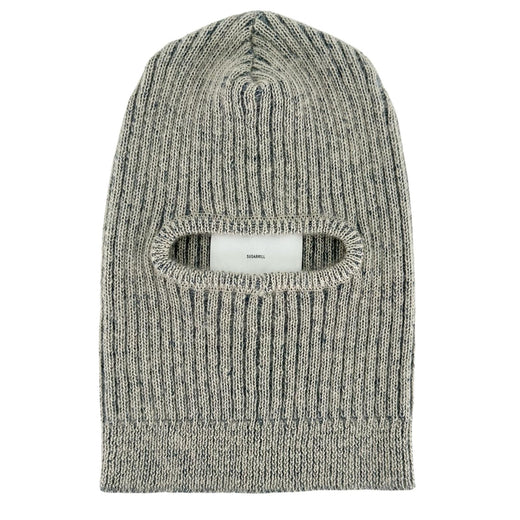 Excellent SUGARHILL Knit cap PLATING KNIT BALACLAVA Ivory mohair mens 0 23AWKN09