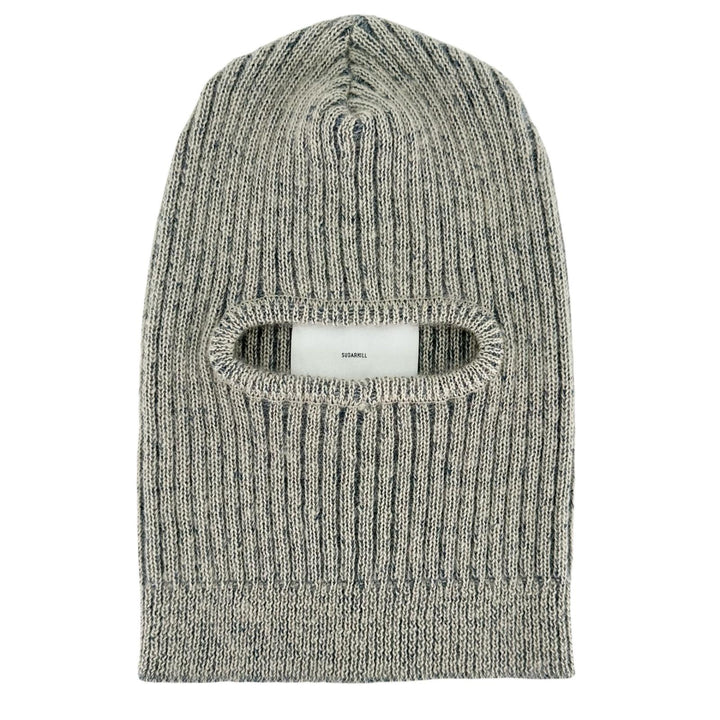 Excellent SUGARHILL Knit cap PLATING KNIT BALACLAVA Ivory mohair mens 0 23AWKN09