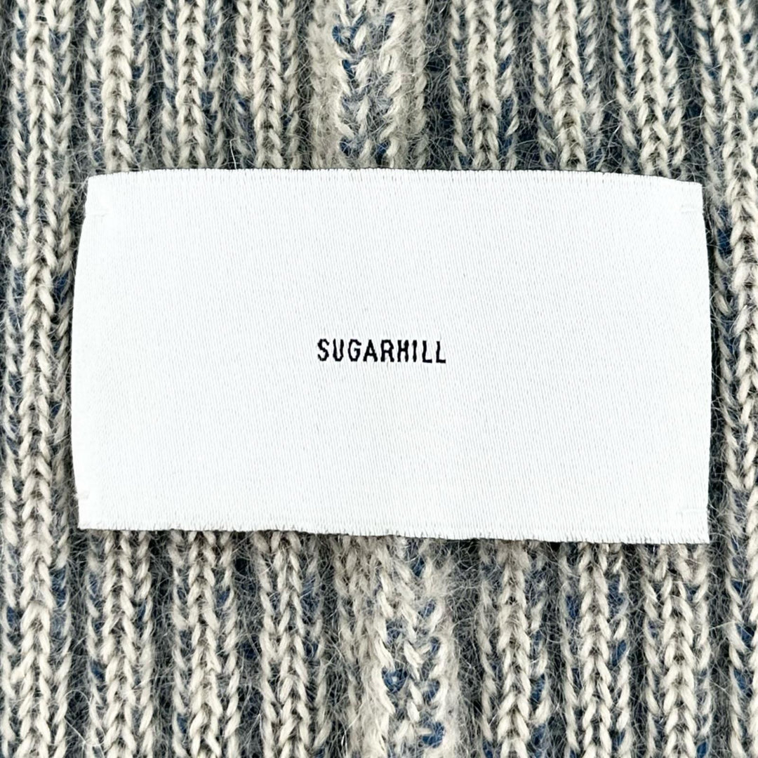 Excellent SUGARHILL Knit cap PLATING KNIT BALACLAVA Ivory mohair mens 0 23AWKN09