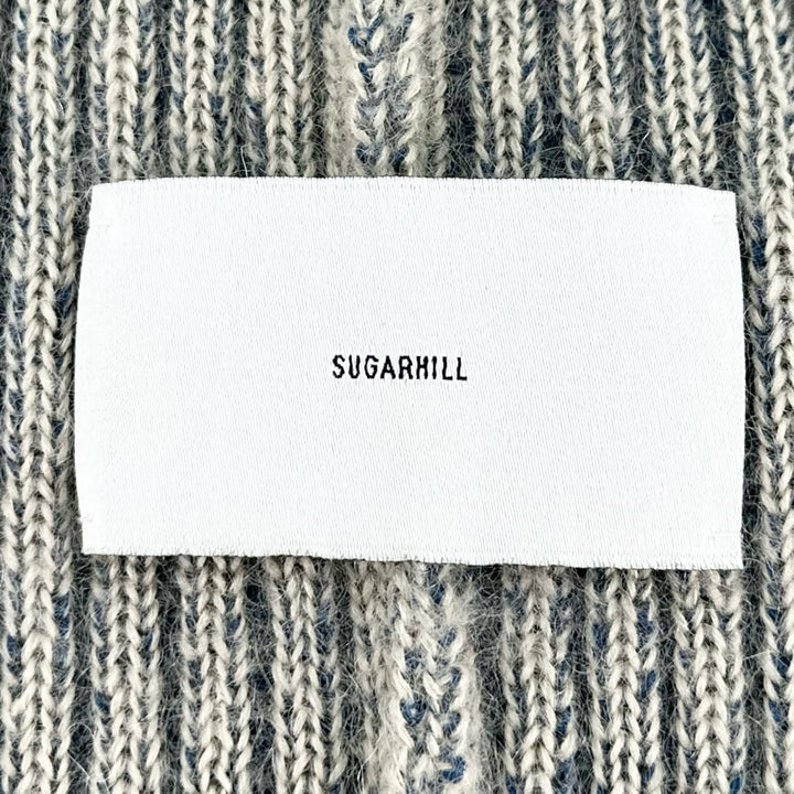 Excellent SUGARHILL Knit cap PLATING KNIT BALACLAVA Ivory mohair mens 0 23AWKN09