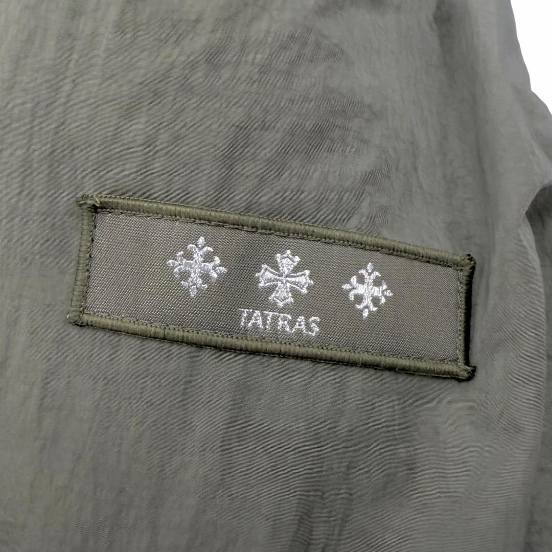 Pristine TATRAS Down jacket TOHLIMO Hooded khaki Nylon mens MTLA24A4196-D