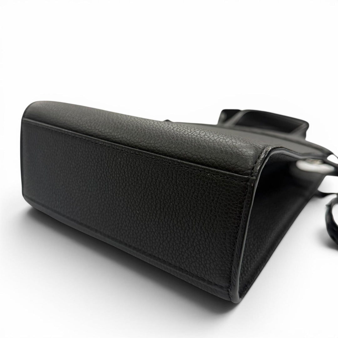 Excellent FENDI Shoulder Bag black leather Women 7VA584