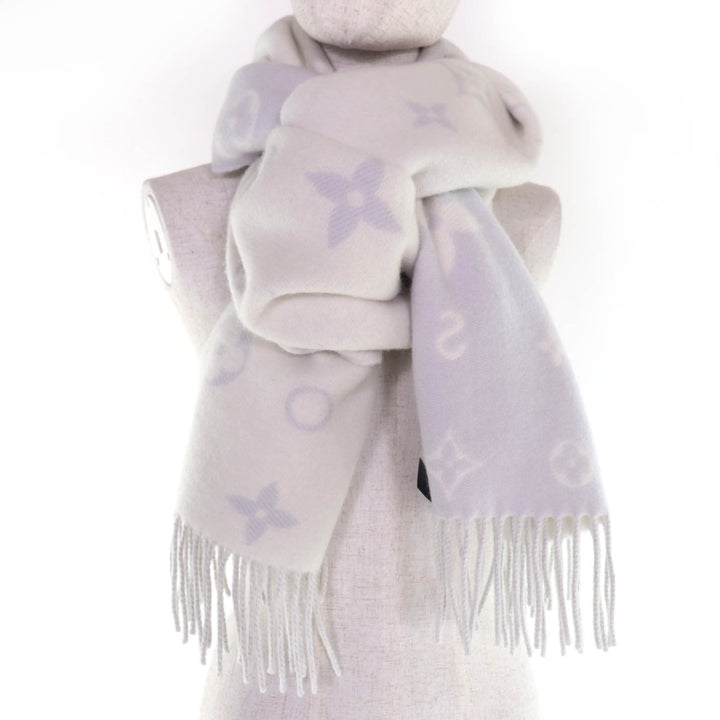 Excellent LOUIS VUITTON Reykjavik Cloud Scarf Current product cashmere M97659