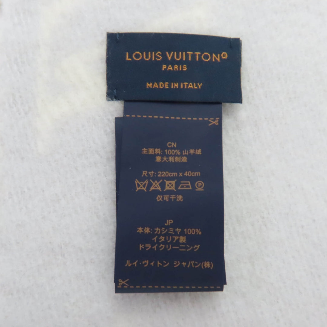 Excellent LOUIS VUITTON Reykjavik Cloud Scarf Current product cashmere M97659