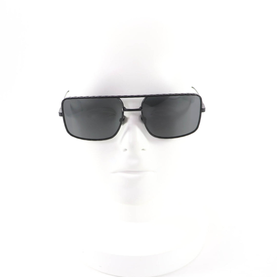 Pristine CHANEL Pilot Sunglasses Logo Matelassé Double Bridge black Women 4294
