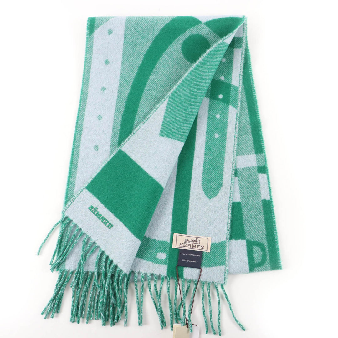 Pristine HERMES Scarf Ready Steady Go Cashmere Scarf cashmere mens