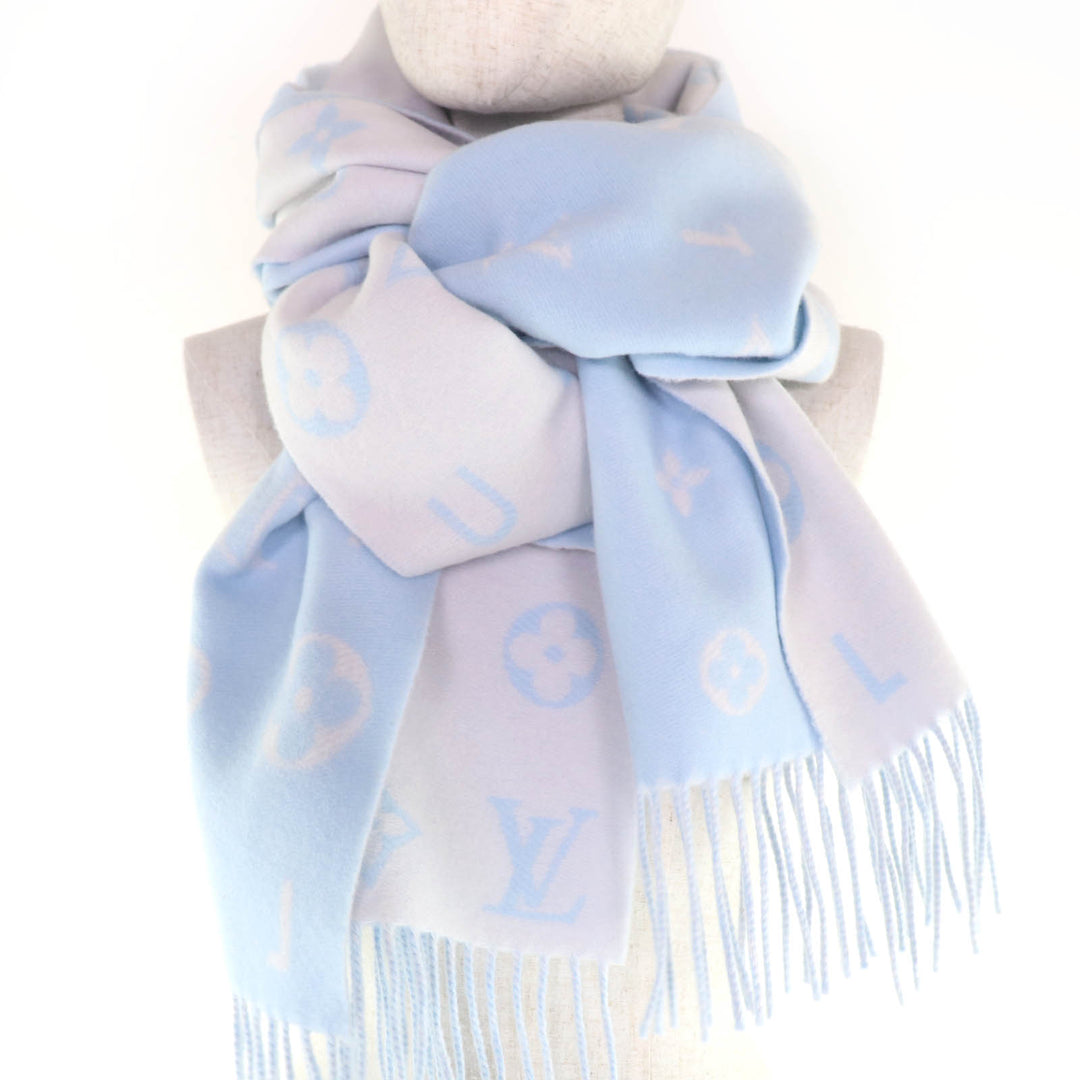 Excellent LOUIS VUITTON Scarf Reykjavik 2.0 Current product cashmere M97661