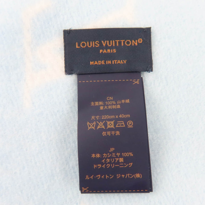 Excellent LOUIS VUITTON Scarf Reykjavik 2.0 Current product cashmere M97661