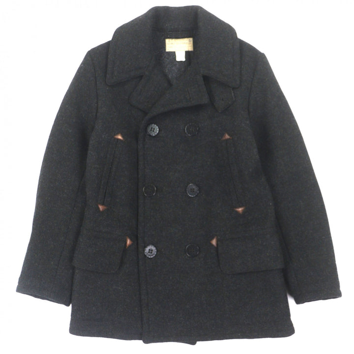 Great RRL pea coat DOUBLE FACED WOOL P-COAT Dark gray wool mens XS