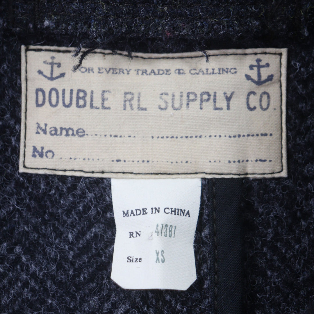 Great RRL pea coat DOUBLE FACED WOOL P-COAT Dark gray wool mens XS