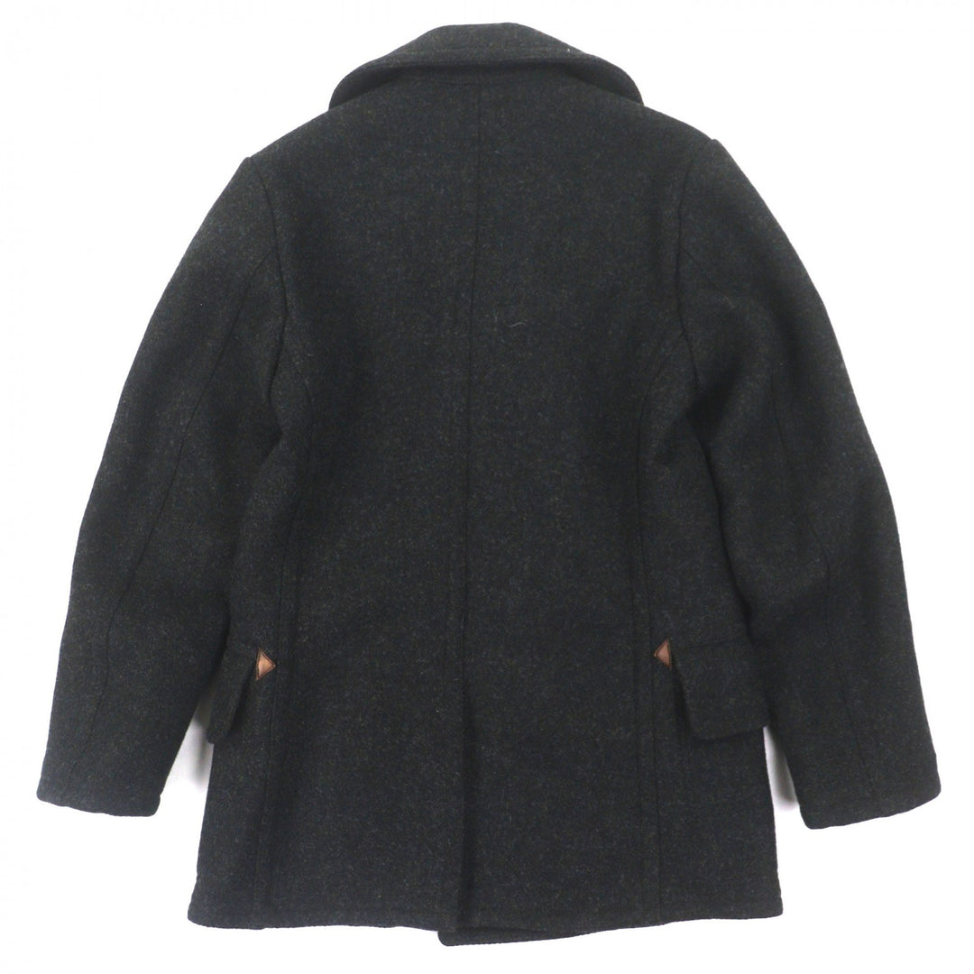 Great RRL pea coat DOUBLE FACED WOOL P-COAT Dark gray wool mens XS