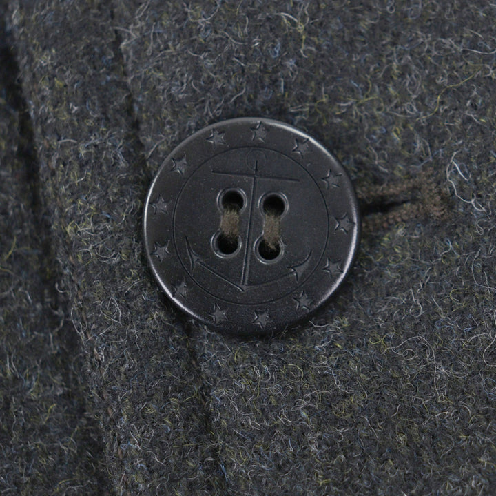 Great RRL pea coat DOUBLE FACED WOOL P-COAT Dark gray wool mens XS