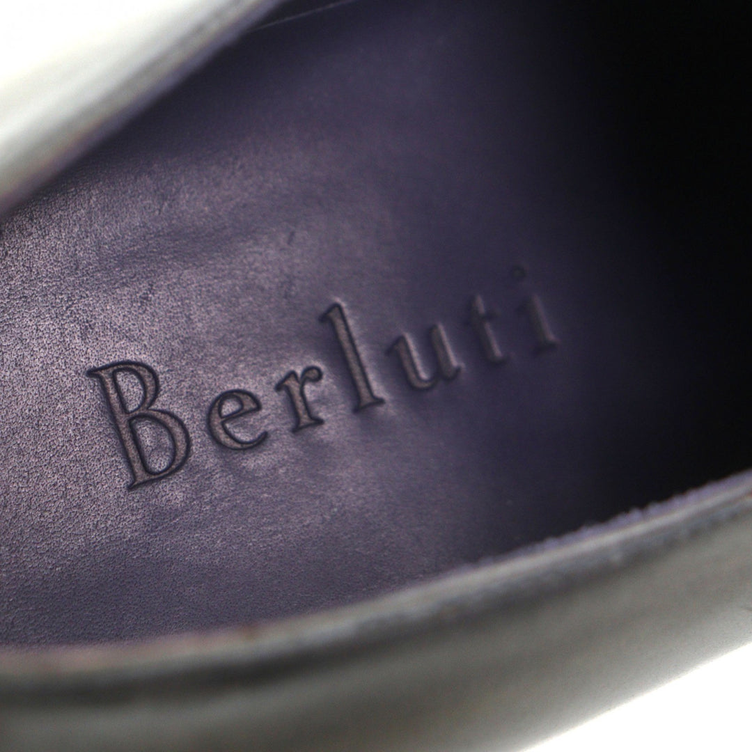 Excellent Berluti Leather shoes Alessandro gray leather mens 5.5