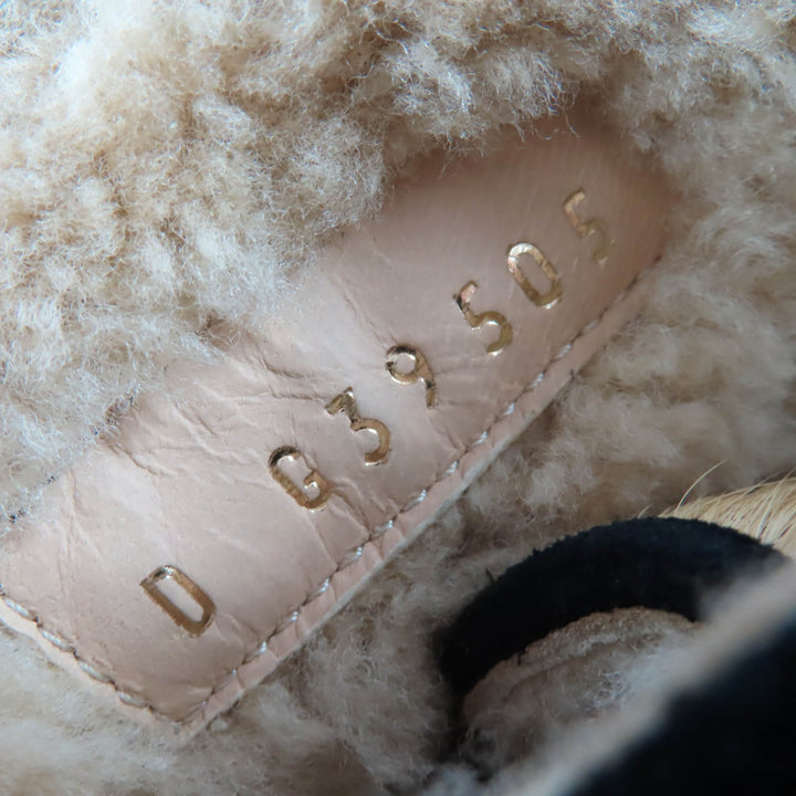Excellent CHANEL short boots COCO Mark Harako suede leather beige 36 G39505