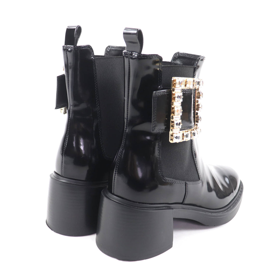 Great ROGER VIVIER Ankle boots Viv Ranger Leather Chelsea Boots black leather 37