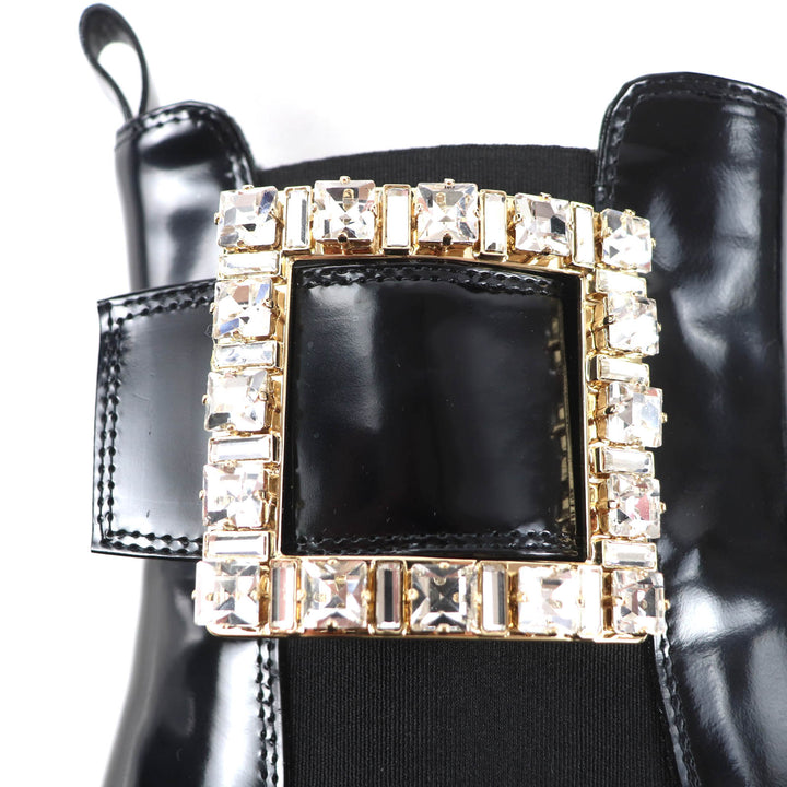 Great ROGER VIVIER Ankle boots Viv Ranger Leather Chelsea Boots black leather 37