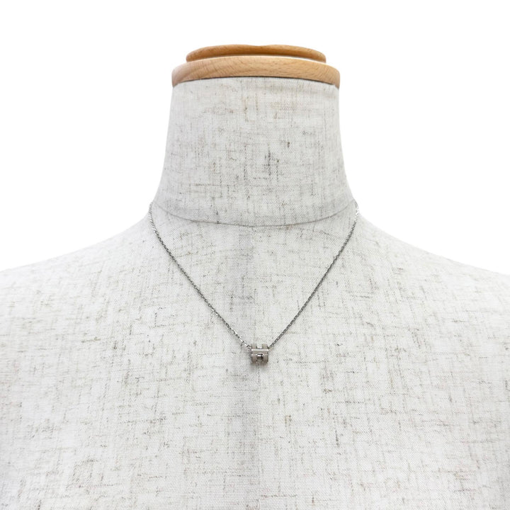 Excellent HERMES Necklace Mini Pop H Mini Pop Ash Pendant Women