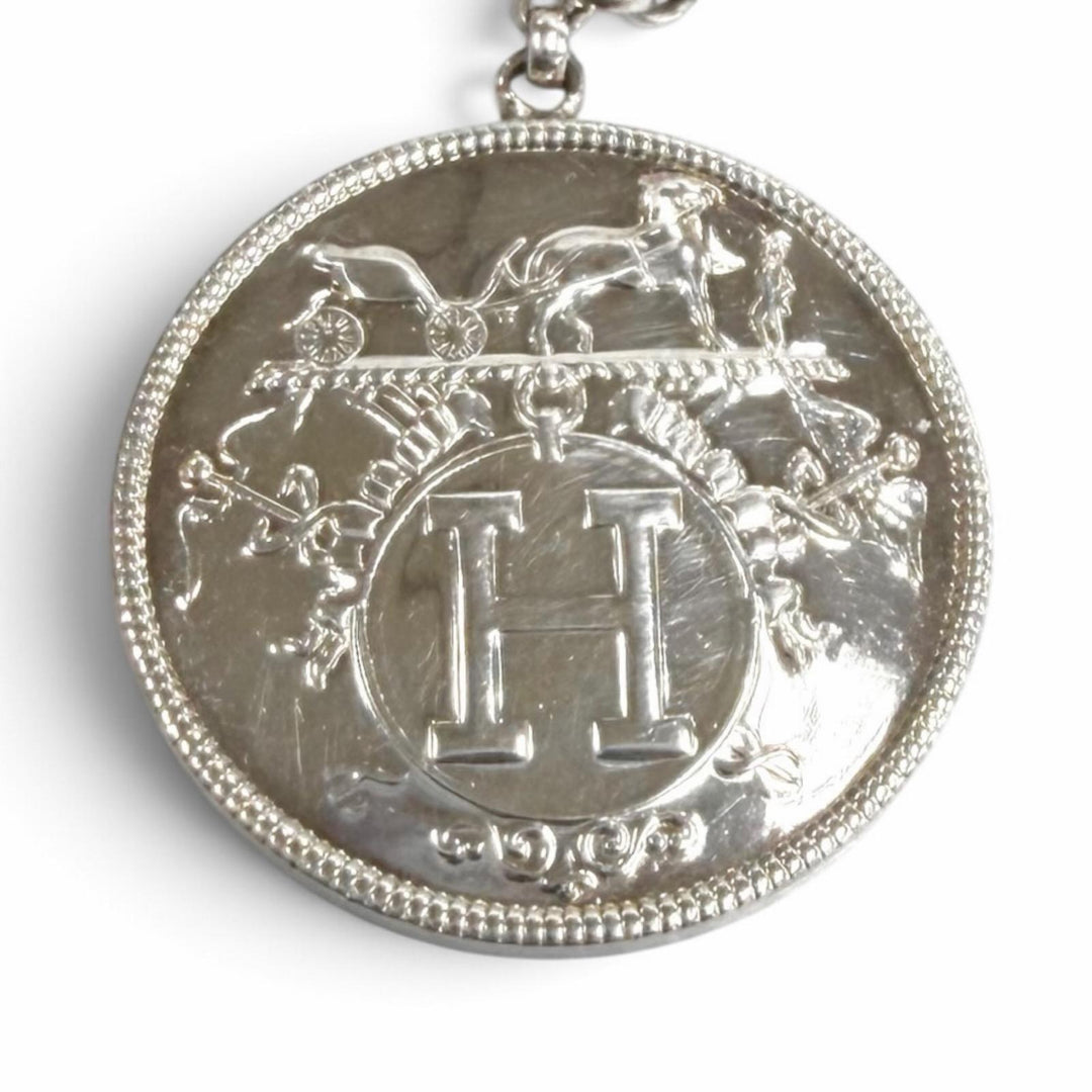 Great HERMES Pierce Exlibris for both ears Silver AG925 Women